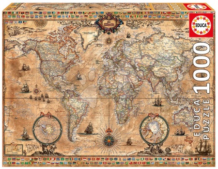 Puzzle Educa od výrobcu Educa - Puzzle Antique World Map Educa