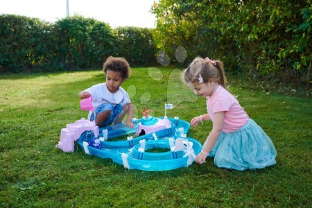 Circuits à eau pour enfants - Parcours aquatique en forme de cœur avec balançoire et cachette Mermaid AquaPlay - 12