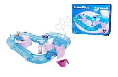 Waterways for kids - Water track in the shape of a heart with a swing and a hideout Mermaid AquaPlay - 10