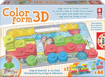 Puzzle pro nejmenší - Prostorové puzzle Color Form 3D Baby Educa - 1