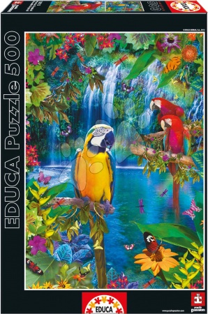 Puzzle 500 pezzi - Puzzle Genuine Bird Tropical Land Educa - 5