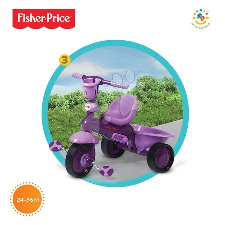 Trojkolky od 10 mesiacov - Trojkolka Fisher-Price Royal Purple smarTrike - 4