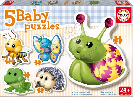 Puzzle pentru copii  - Puzzle Baby Puzzle Mini animale Educa - 1