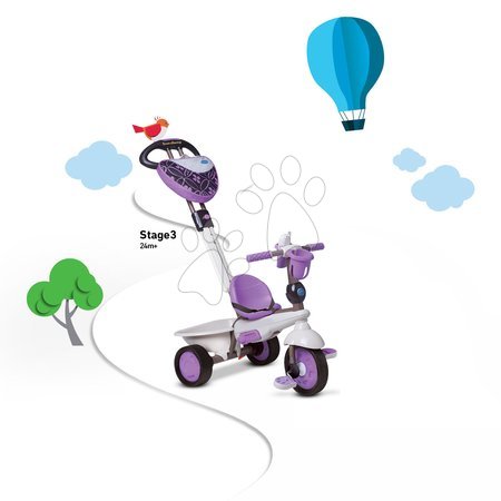 Triciklik 10 hónapos kortól - Tricikli Dream Team Purple Touch Steering 4in1 smarTrike - 8