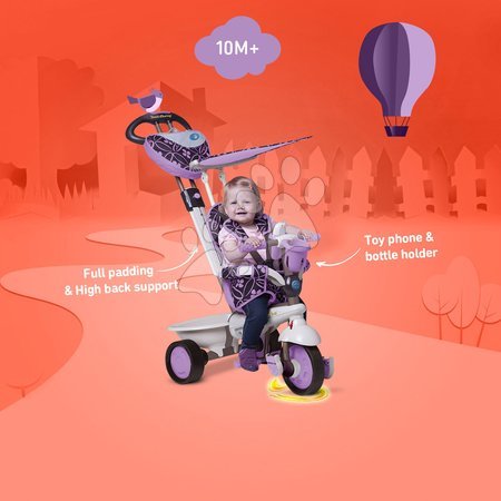 Triciklik 10 hónapos kortól - Tricikli Dream Team Purple Touch Steering 4in1 smarTrike - 10