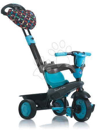 Triciclete de la 10 luni - Tricicletă Boutique Blue Touch Steering 4in1 smarTrike - 3