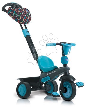 Triciclete de la 10 luni - Tricicletă Boutique Blue Touch Steering 4in1 smarTrike - 5