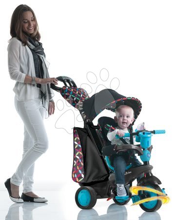 Triciclete de la 10 luni - Tricicletă Boutique Blue Touch Steering 4in1 smarTrike - 8