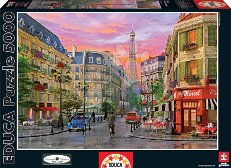 4000 - 8000 delne puzzle - Puzzle D. H. Davison Rue Paris Educa - 2