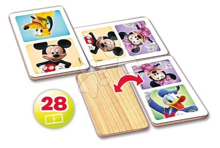 Domino a Lotto - Dřevěné domino Mickey Mouse a přátelé Educa - 1