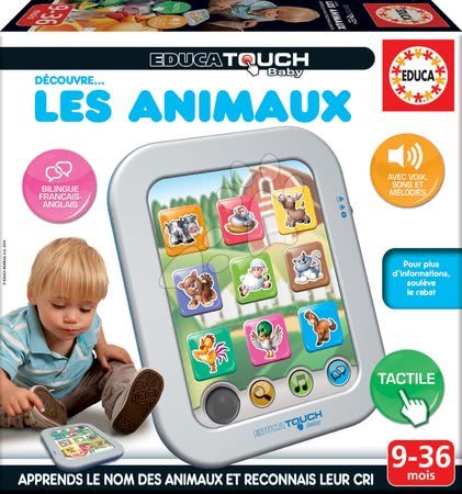 Pre detičky od narodenia - Tablet elektronický Zvieratká Lex Animaux Educa