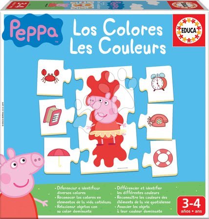 Společenské hry - Naučná hra Učíme se Barvy Peppa Pig Educa