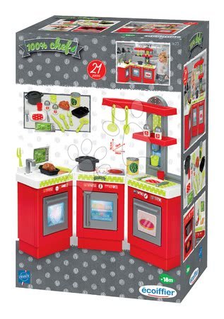 Basic kitchen playsets - Kitchen 3 Modules 100% Chef Écoiffier - 2