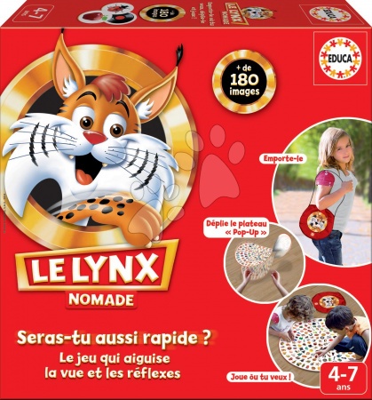 Cizojazyčné společenské hry - Cestovní společenská hra Le Lynx Educa - 3