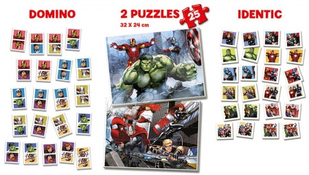 Puzzle progresiv pentru copii - Puzzle Răzbunătorii SuperPack 4in1 Educa - 1