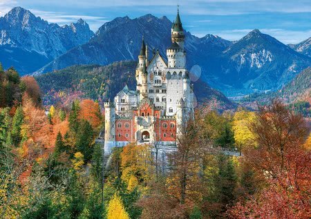 Puzzle 500 dílků - Puzzle Genuine XXL Zámek Neuschwanstein Educa - 1