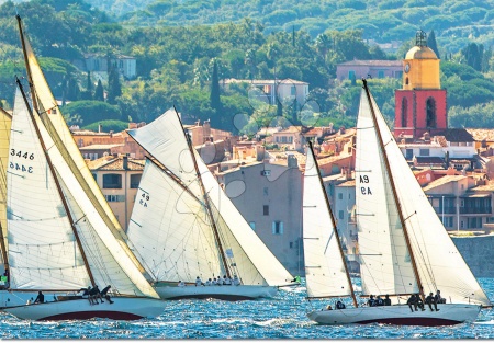 Puzzle 1000 dielne - Puzzle Genuine Sailing at Saint-Tropez Educa - 1