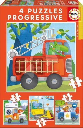 3 - 6 years - Educa Animals-Rescuers Puzzle