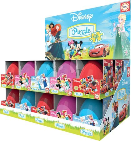 Dětské puzzle do 100 dílků - Puzzle Disney Princezny Frozen a Cars EGG Educa - 4