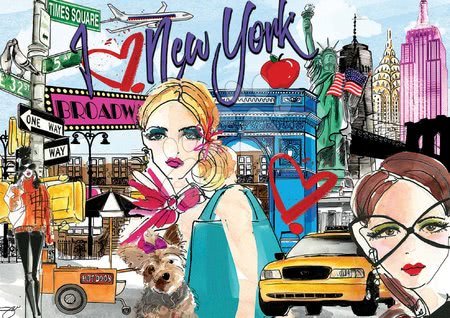 Puzzle 500 dílků - Puzzle Take me to New York, Chic World Educa - 1