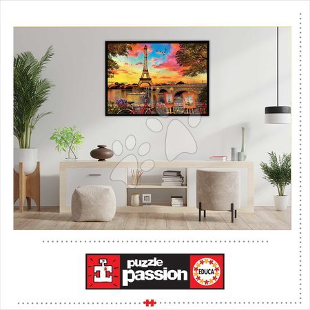 3000 darabos puzzle - Puzzle Sunset in Paris Educa - 2