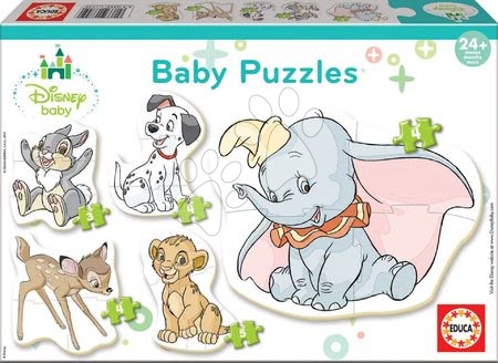 Puzzle pro nejmenší - Puzzle pro nejmenší Baby 5 Disney Zvířátka Educa - 2