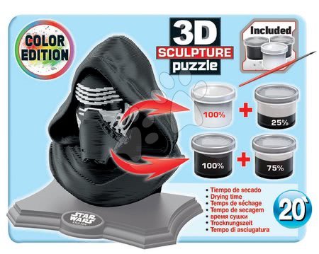 Puzzle 3D - Sochařské puzzle 3D Sculpture – Star Wars Kylo Ren Educa - 3