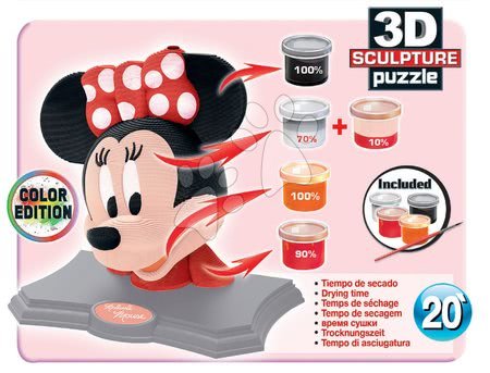 Puzzles 3D - Puzzle 3D Sculpture Minnie Educa - 3