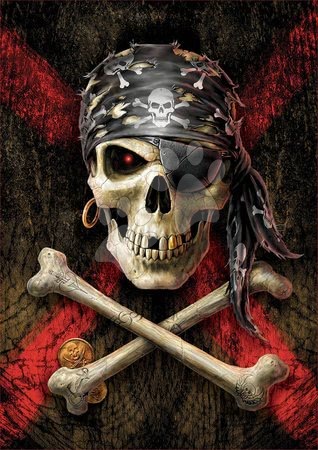 Puzzle 500 dílků - Puzzle Pirate Skull Educa - 1