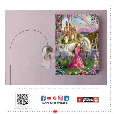 Puzzle 500 pezzi - Puzzle Fairy and Unicorn Educa - 3