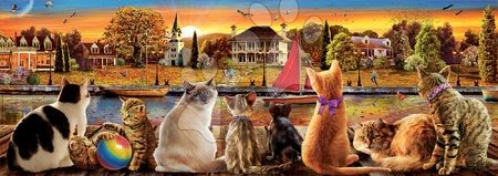 Panorama puzzle - Puzzle panorama Cats on the Quay Educa - 1