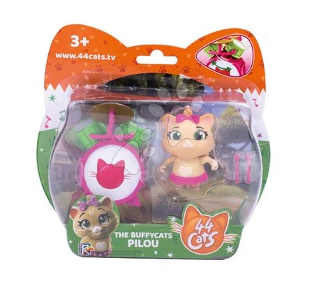 Figurky a zvířátka - Figurka kočka Pilou s bubny 44 Cats Smoby - 1