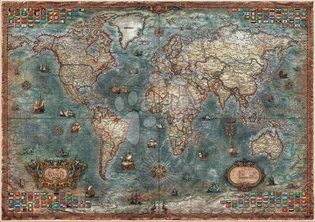 Dlhé zimné večery - Puzzle Historical World Map Educa_1