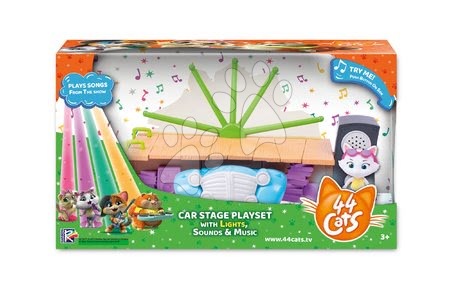 Figurky a zvířátka - Mňaukózne príbehy Mačacie auto 44 Cats Large Playset Auto Smoby - 1