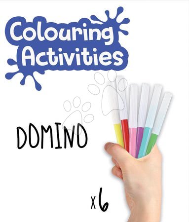 Domino a Lotto - Domino omalovánky Zvířátka Colouring Activities Educa - 1