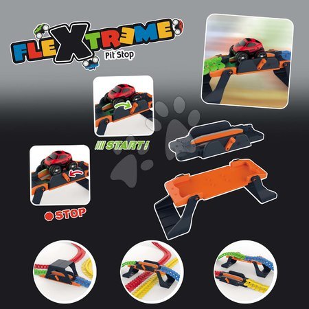 Autodráhy - Náhradní díl Stop-Start k flexibilní autodráze Flextrem Discovery Set Smoby - 5