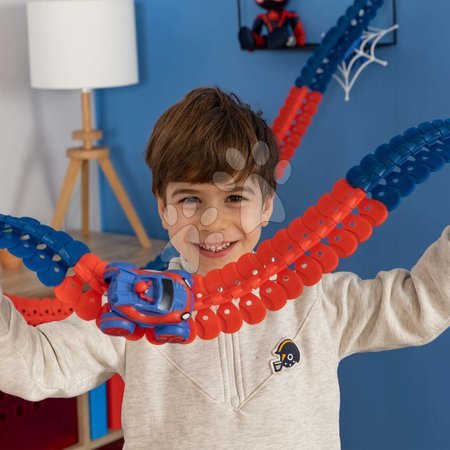 Autópályák - Flexibilis autópálya Spidey Marvel Flextrem Set Smoby  - 10