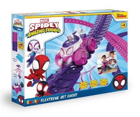 Flextreme Black Friday - Flexibilní autodráha Ghost Spidey Marvel FleXtrem Set Smoby - 3