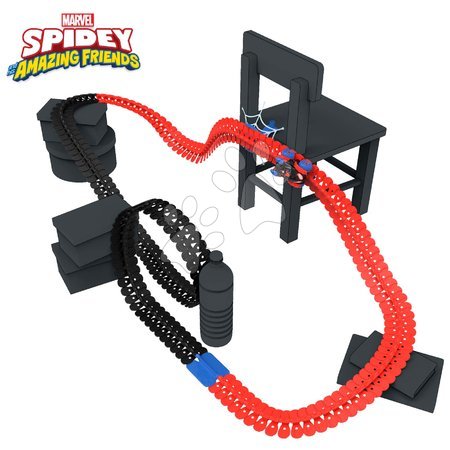 Autíčka a trenažéry - Flexibilná autodráha Spidey Marvel Flextreme Set Spin Morales Smoby