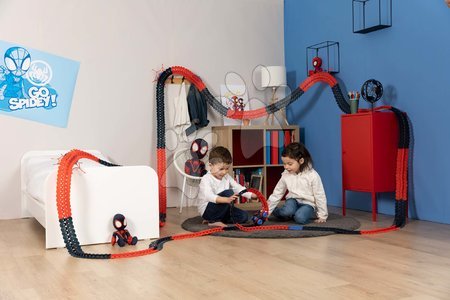 Circuits de voitures - Circuit de voiture flexible Spidey Marvel Flextreme Set Spin Morales Smoby - 10