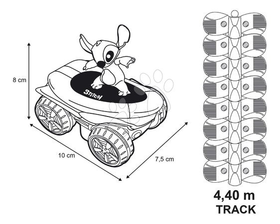 Autobahnen - Flexibles Autorennbahn Flextreme Stitch Set Smoby - 5