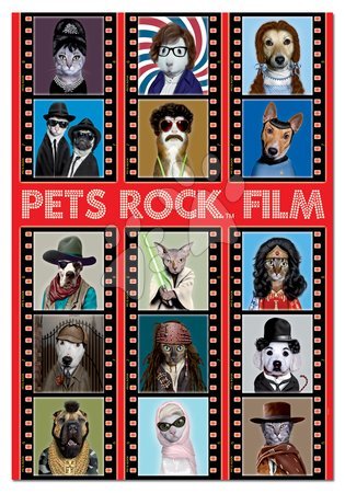 Puzzle 500 dílků - Puzzle Pets Rock Film Educa - 1