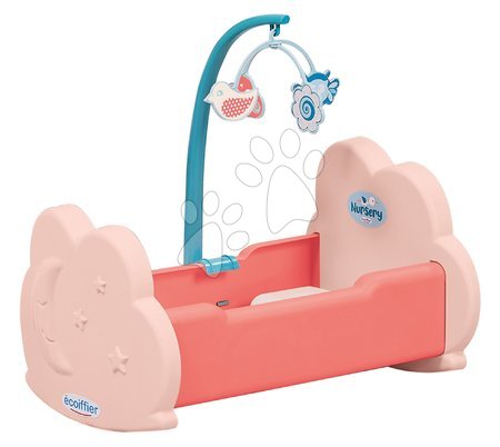 Játékbaba kiságyak és bölcsők - Bölcső kiságyforgóval Nursery Écoiffier - 5