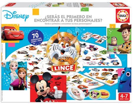 Společenské hry - Společenská hra Le Lynx Disney 70 obrázků ve francouzštině Educa