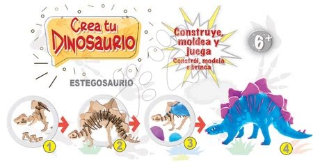 Ruční práce a tvoření - Kreativní Vymodeluj si svého Dinosaura Stegosaura Educa - 2