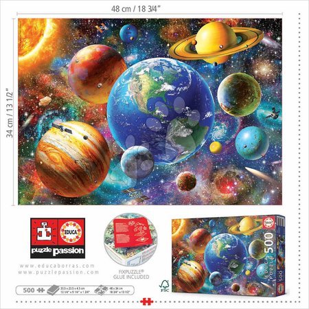 Puzzle 500 pezzi - Puzzle Solar System Educa - 2