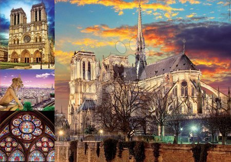 Puzzle 1000 pezzi - Puzzle Notre Dame Collage Educa_1