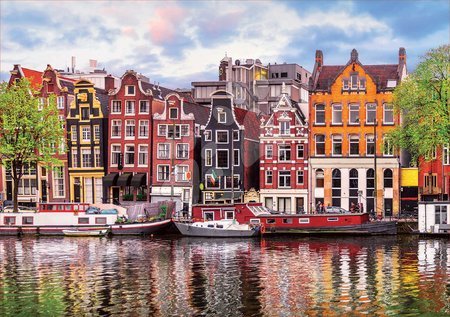 1000 piece jigsaw puzzles - Puzzle Dancing Houses Amsterdam Educa - 1