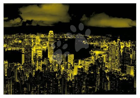 Puzzle fluorescent - Neon puzzle Hong Kong Skyline Educa - 2