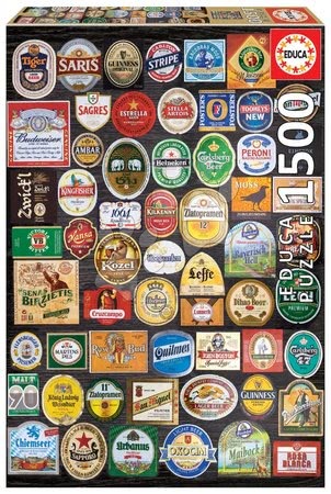 Puzzles et jeux de société | Page 6 - Puzzle Collage Étiquettes de bière Educa